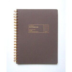 Fringe Studio Soft Faux Leather Dark Taupe NOTEBOOK Spiral 192 Page Notebook